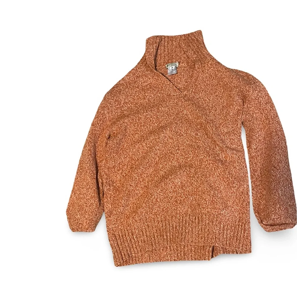 3/20 bundle Vintage Beretta Made in Italy Orange Knit Wool Sweater- VL - Picture 2 of 4